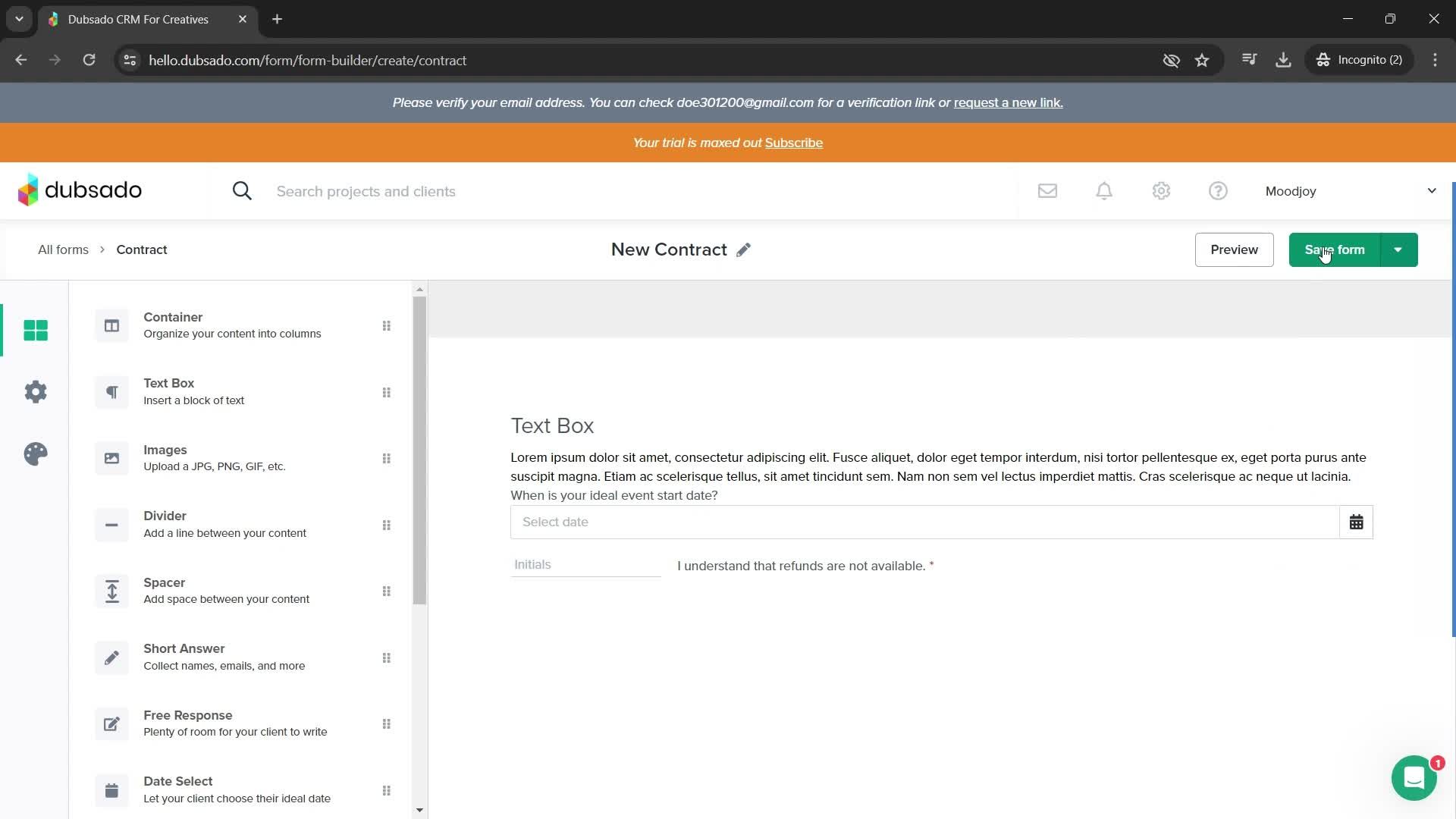 General browsing screenshot