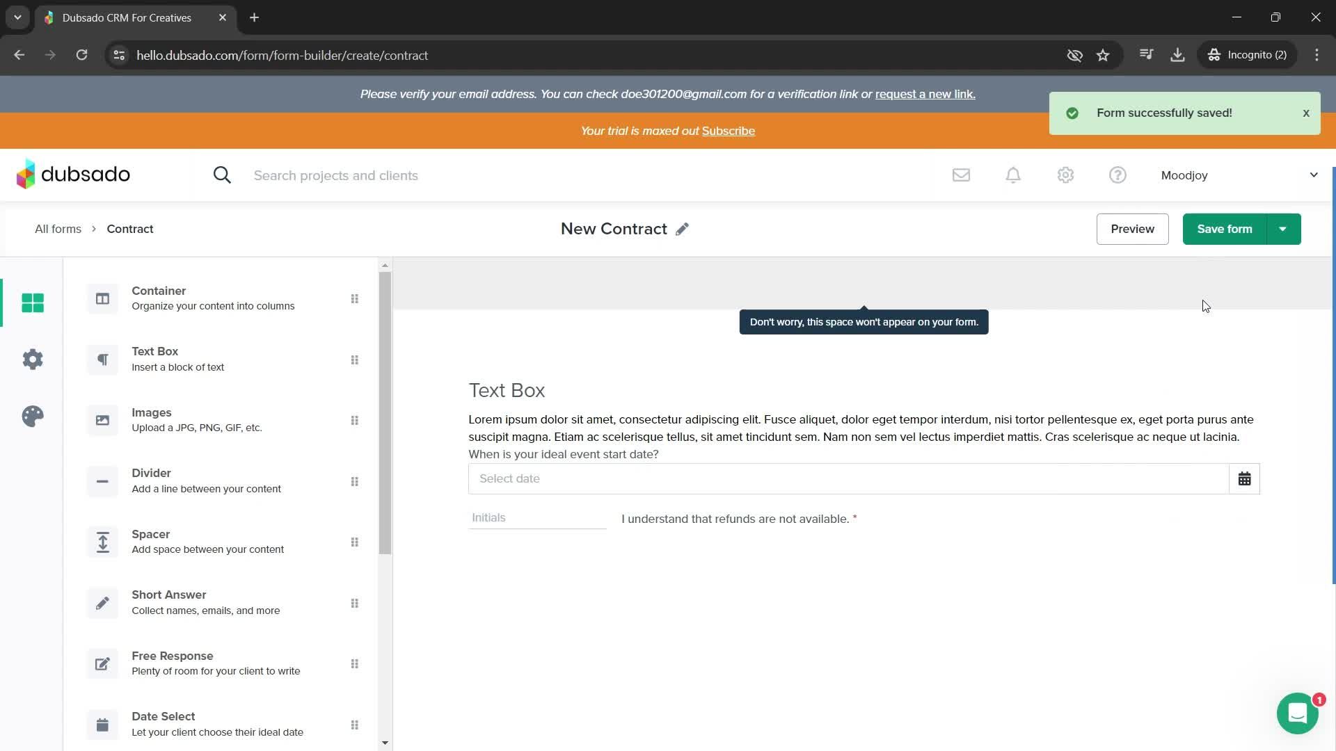 General browsing screenshot