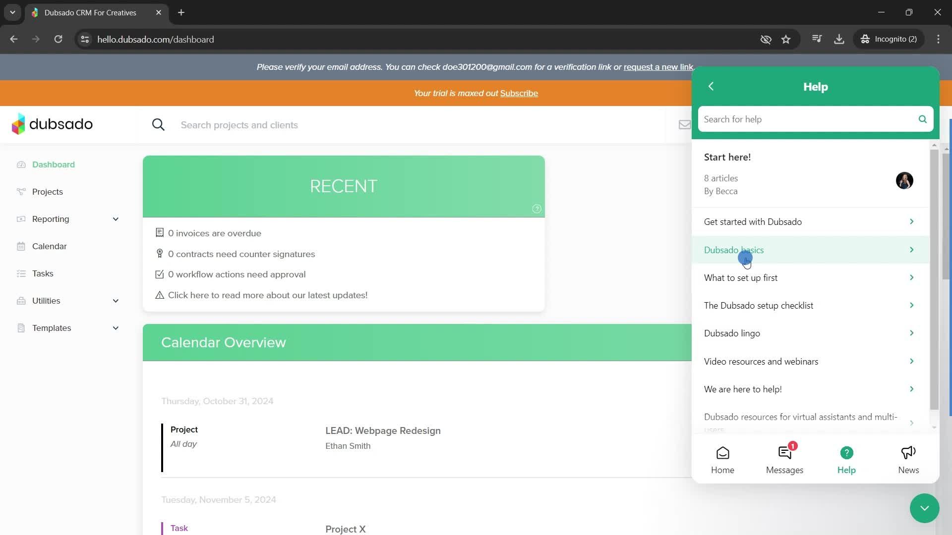General browsing screenshot