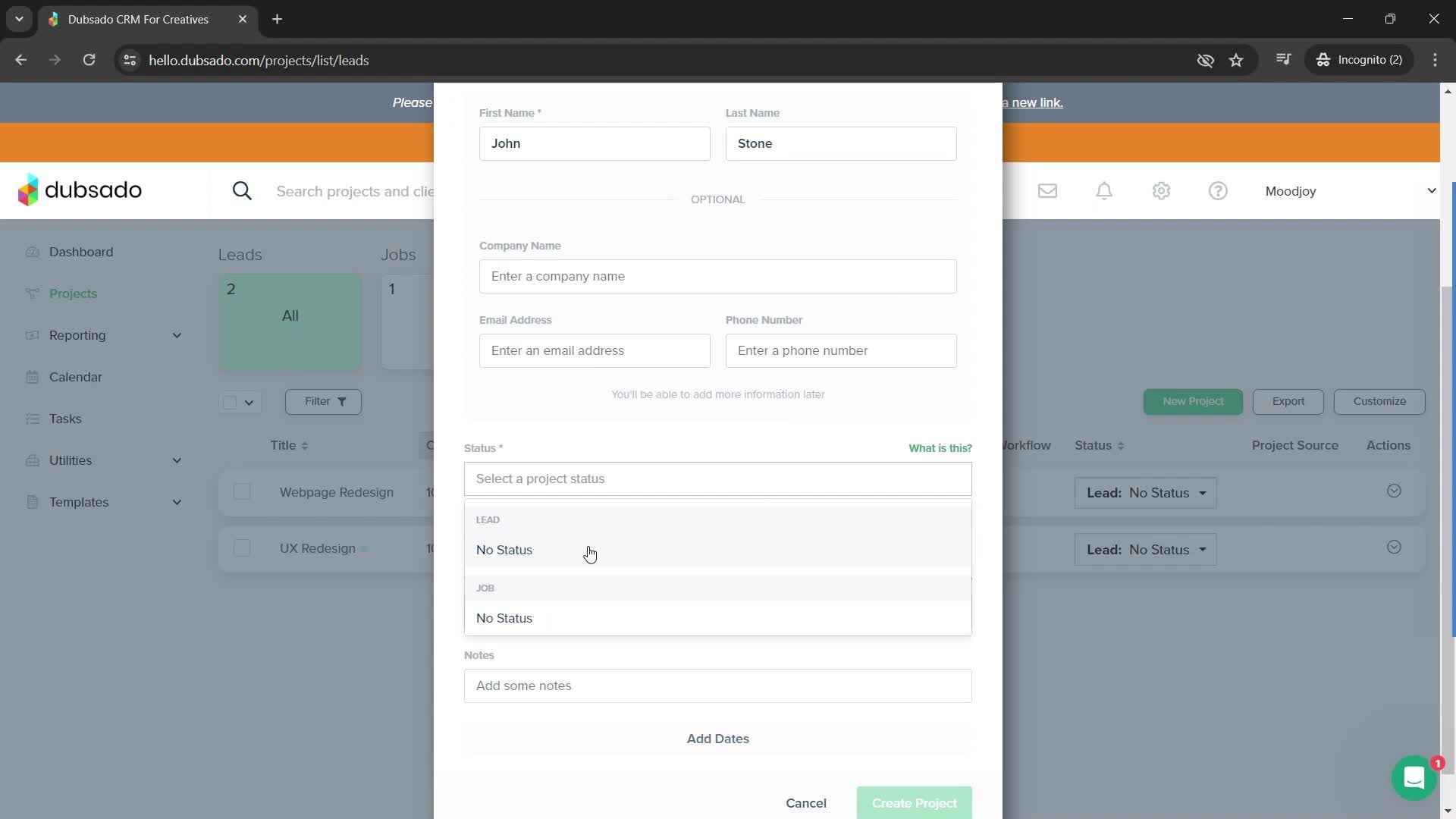 General browsing screenshot