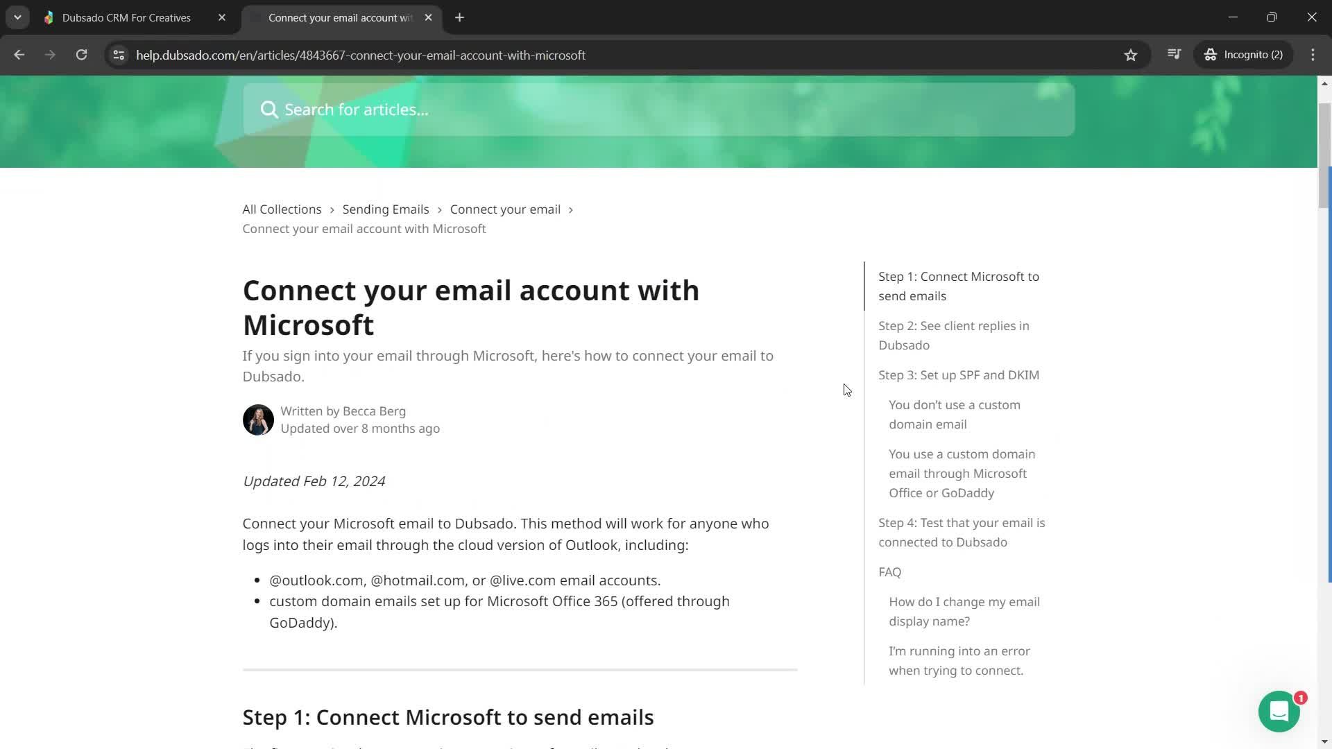 General browsing screenshot