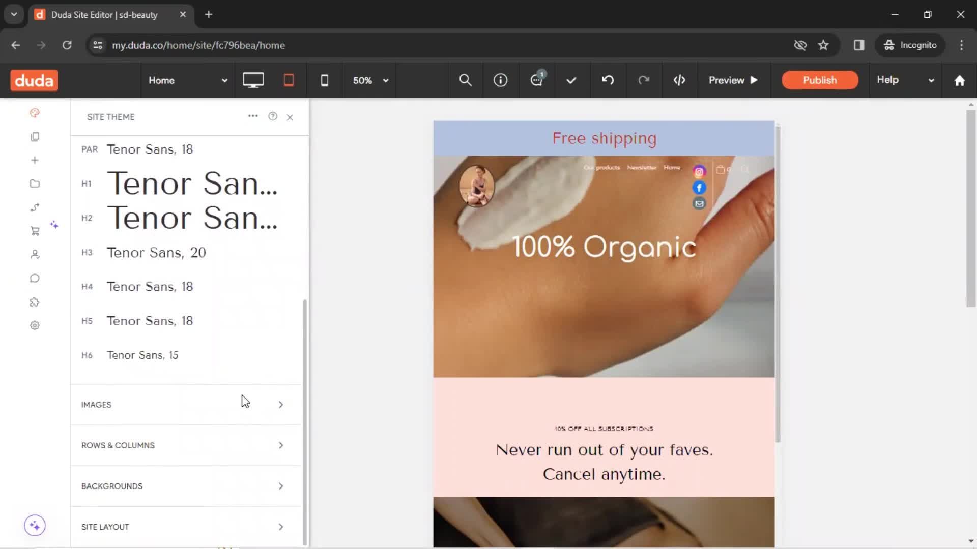 General browsing screenshot