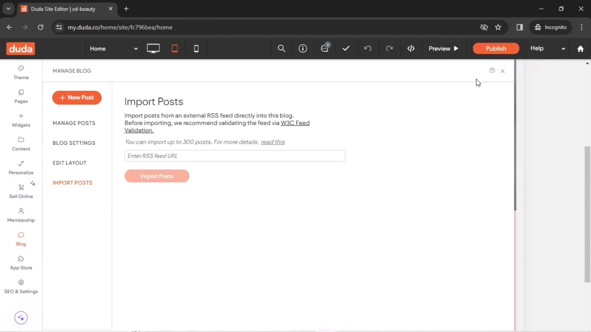 General browsing screenshot