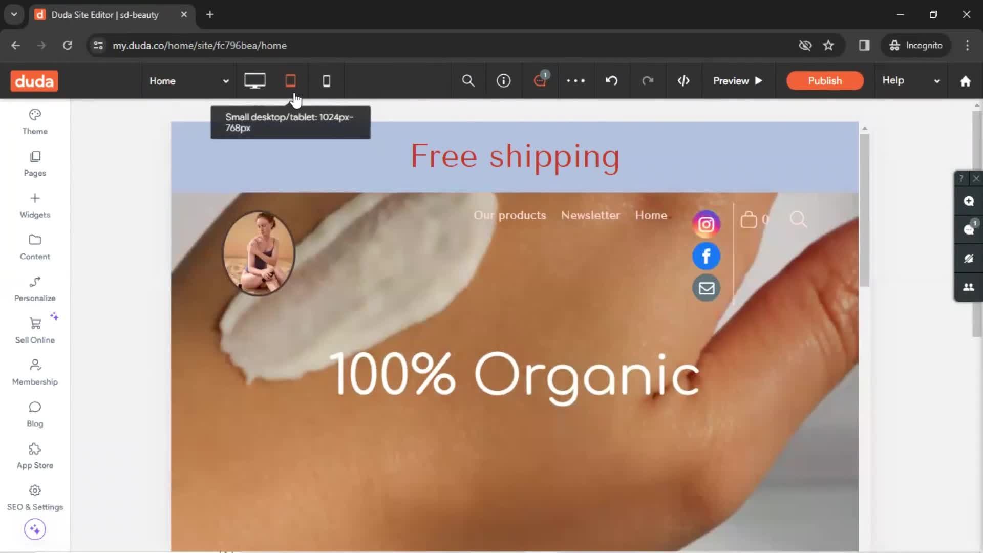 General browsing screenshot
