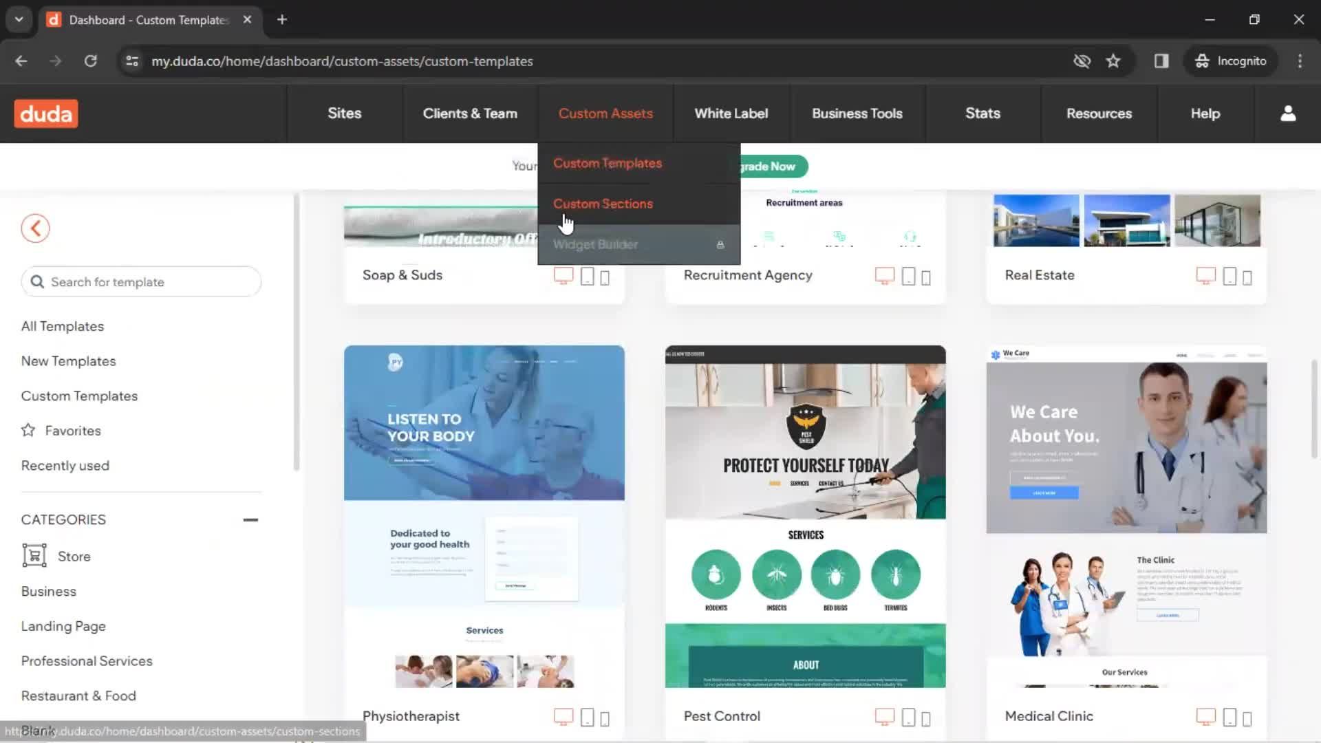General browsing screenshot