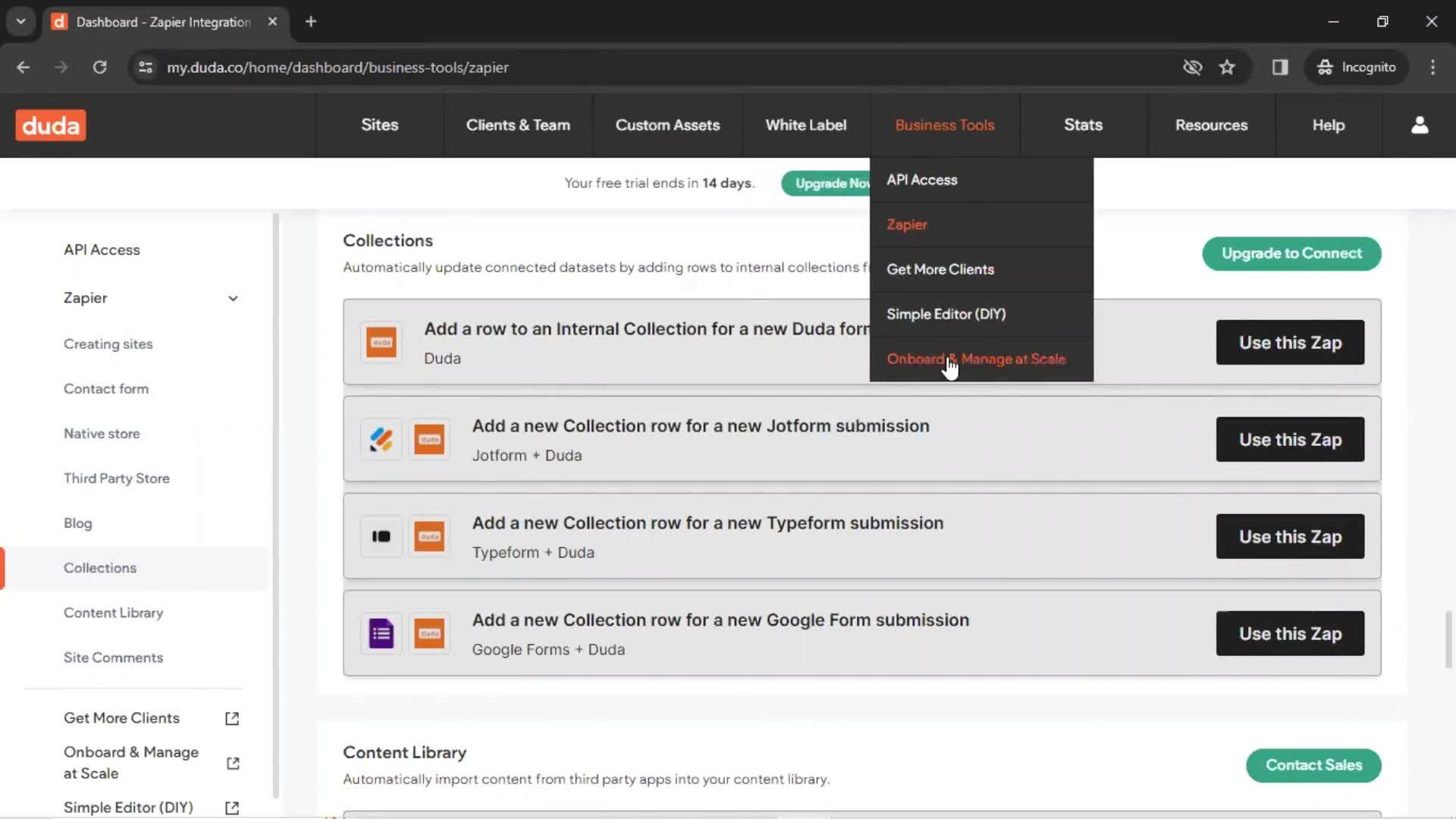 General browsing screenshot