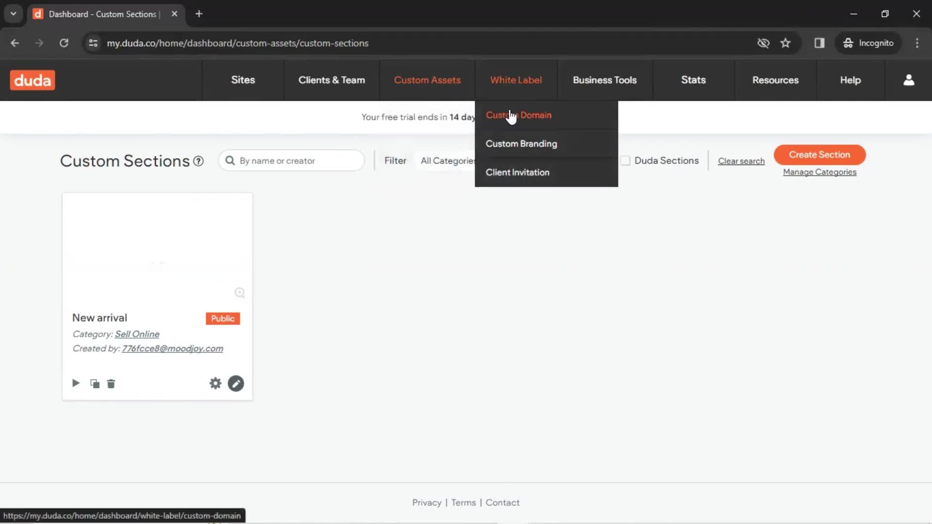 General browsing screenshot