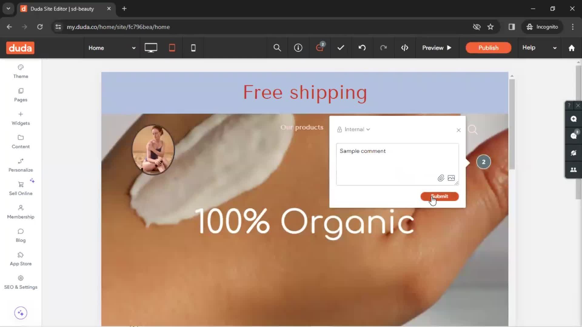 General browsing screenshot