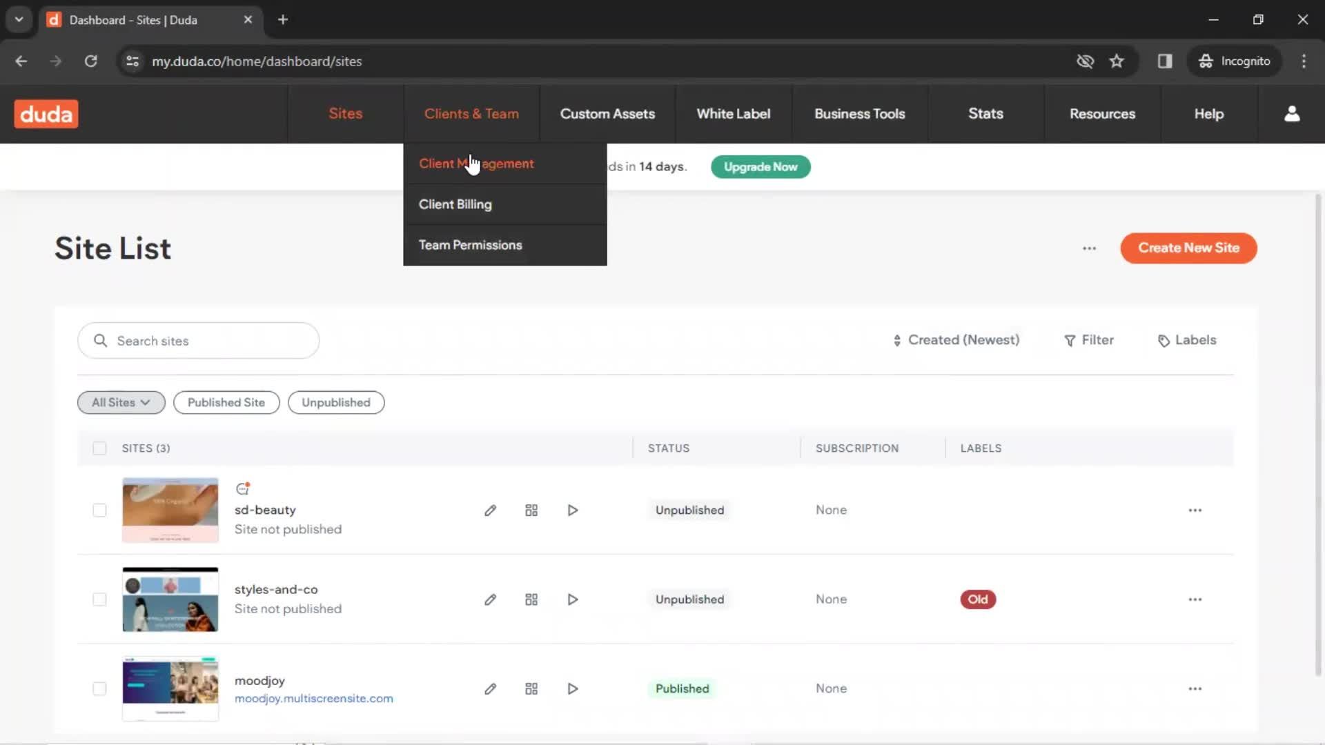 General browsing screenshot