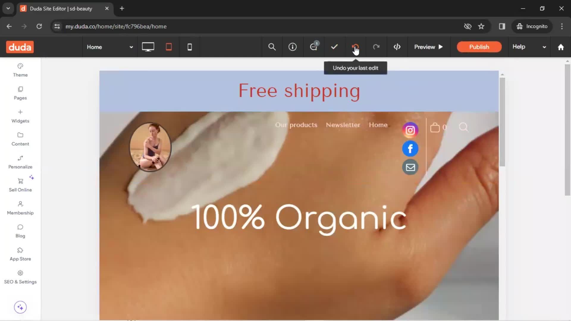 General browsing screenshot