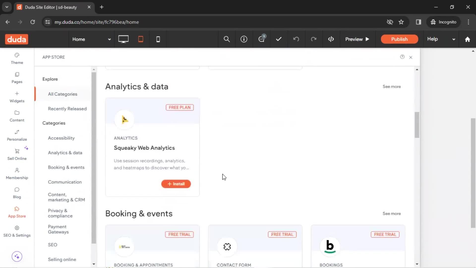 General browsing screenshot