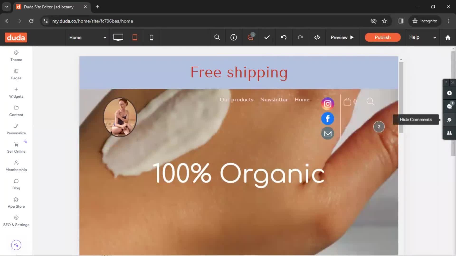 General browsing screenshot