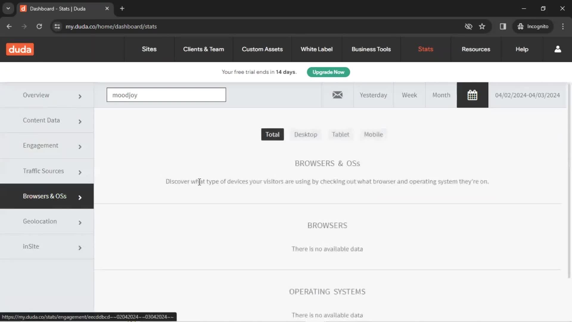 General browsing screenshot