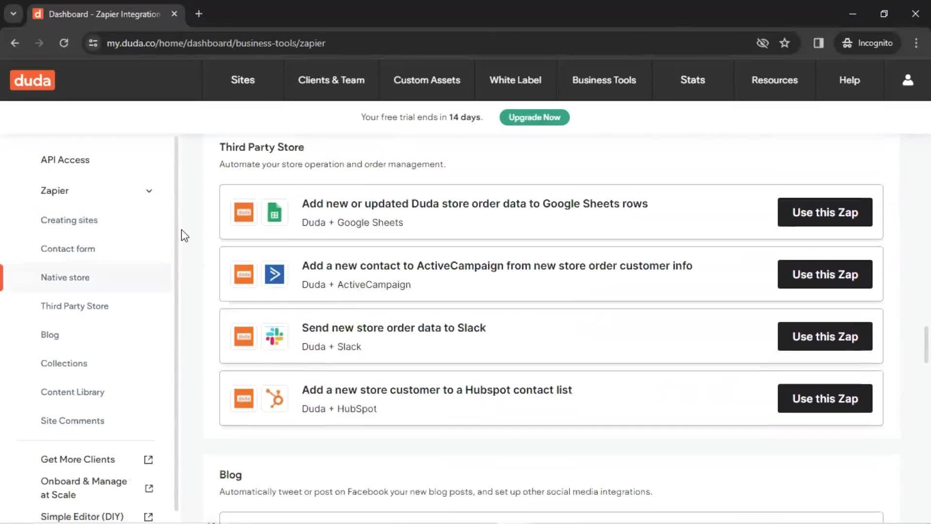 General browsing screenshot