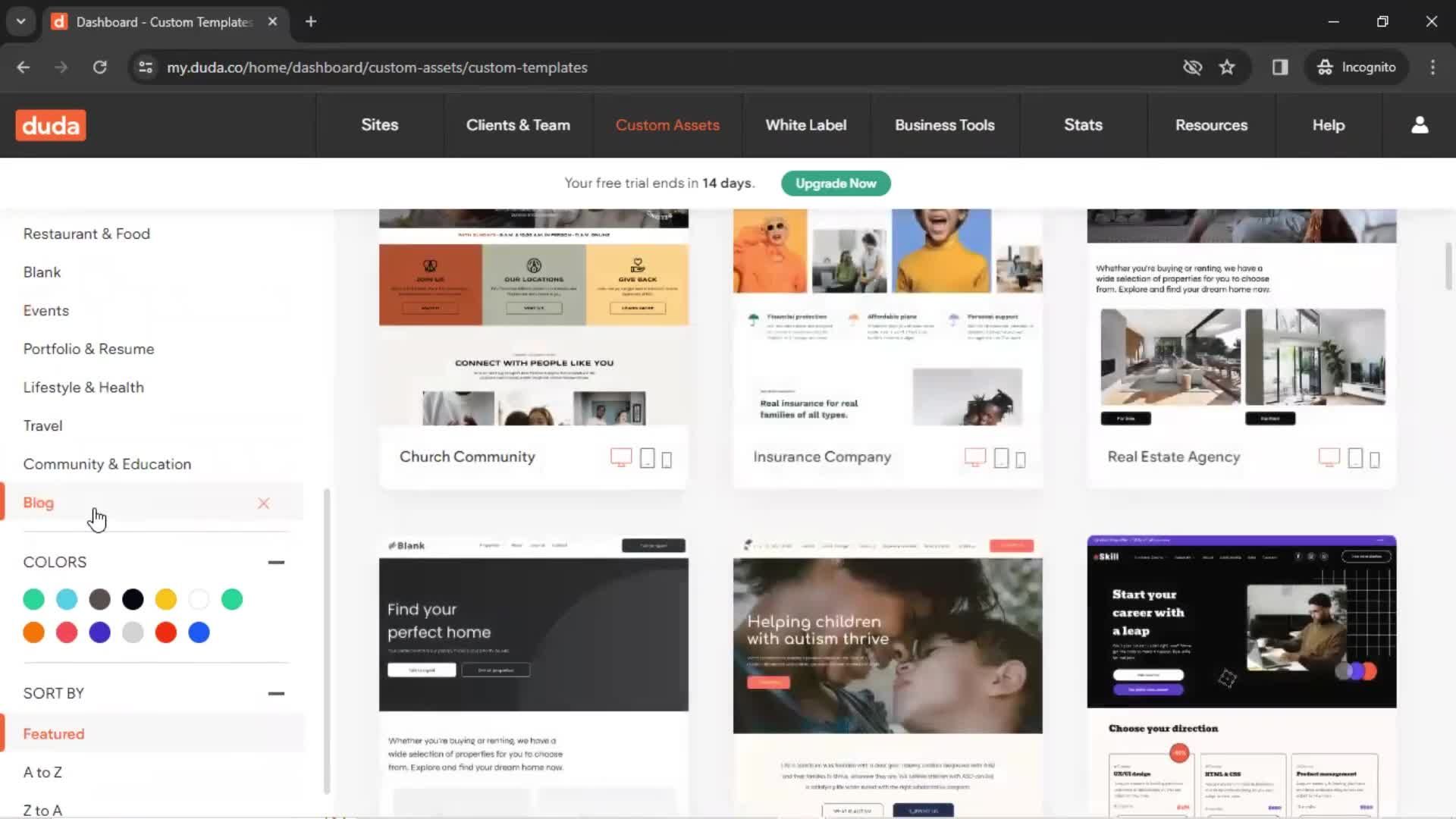 General browsing screenshot