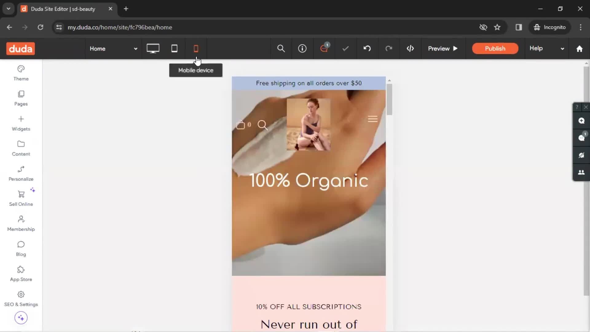 General browsing screenshot