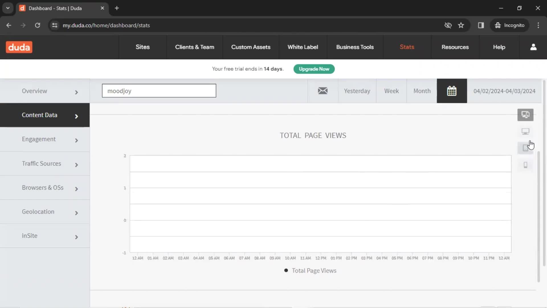 General browsing screenshot