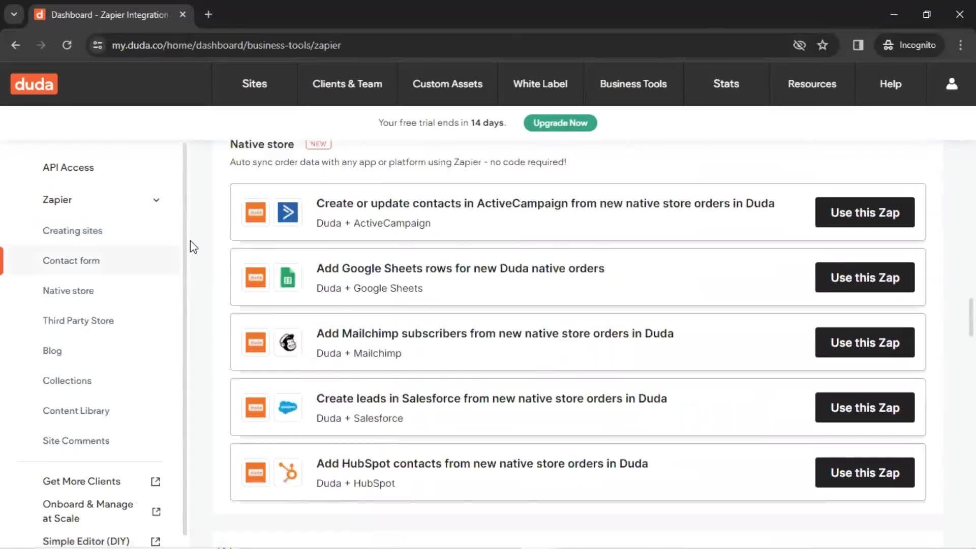 General browsing screenshot