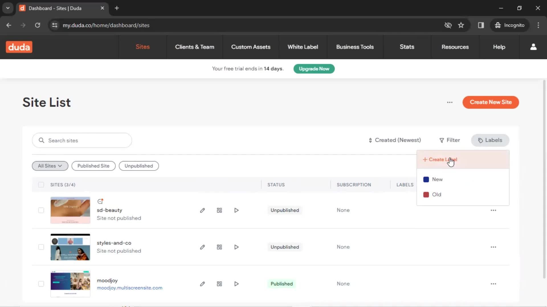 General browsing screenshot