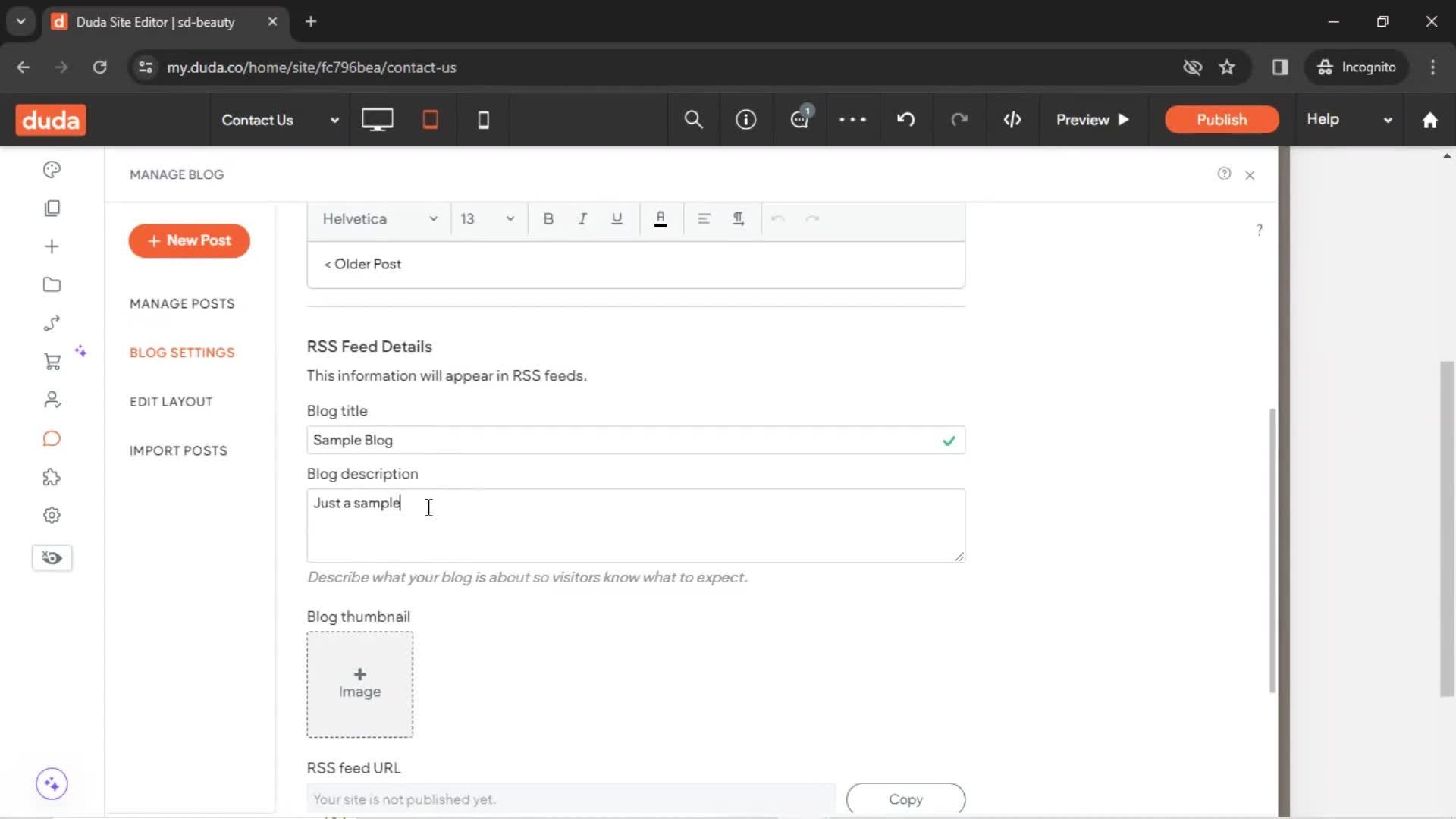 General browsing screenshot