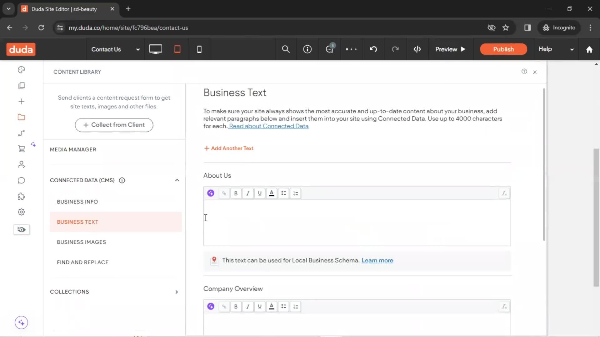 General browsing screenshot