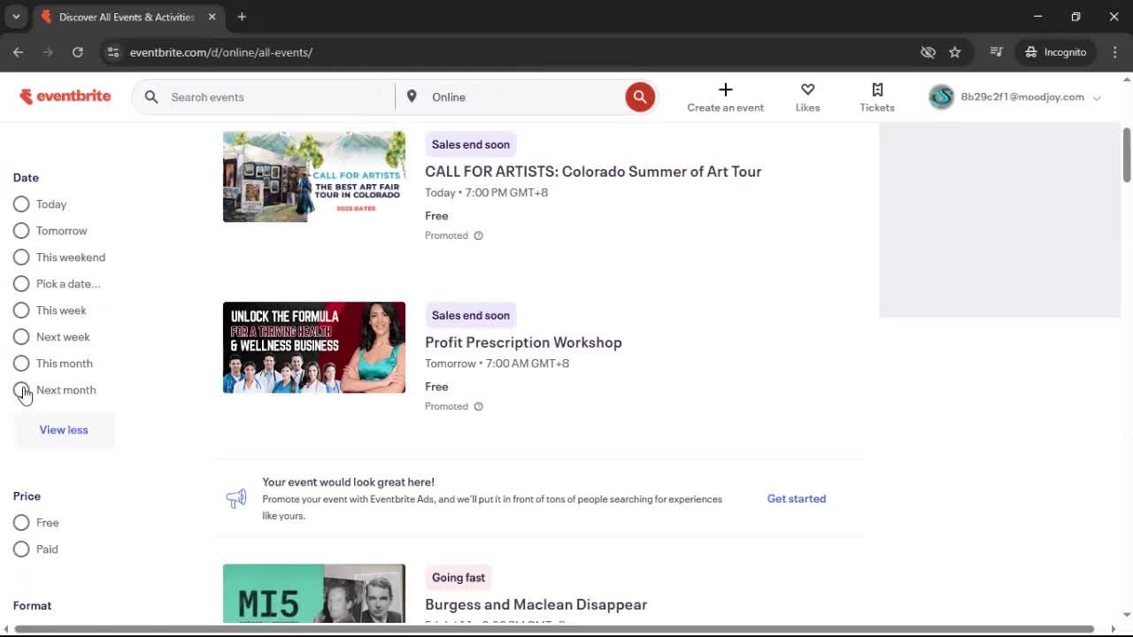 General browsing screenshot