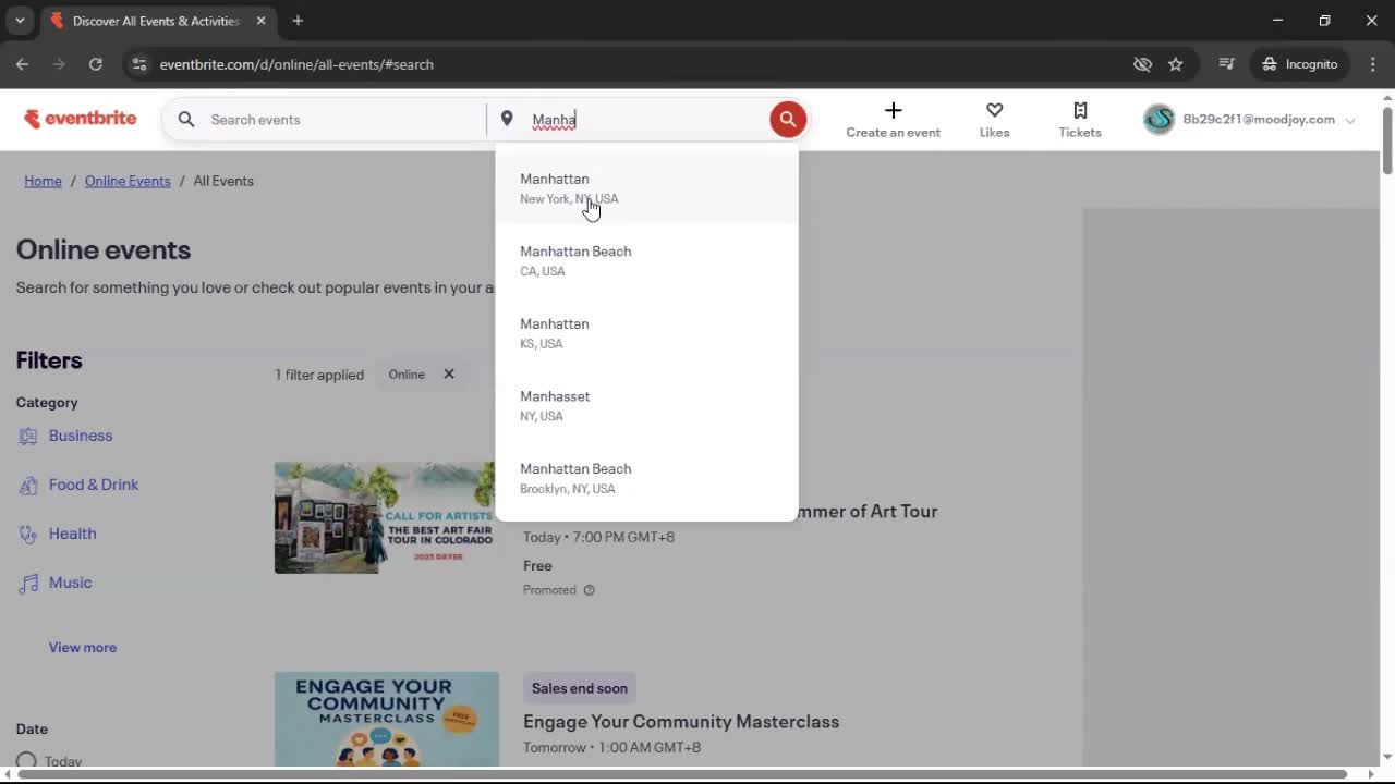 General browsing screenshot