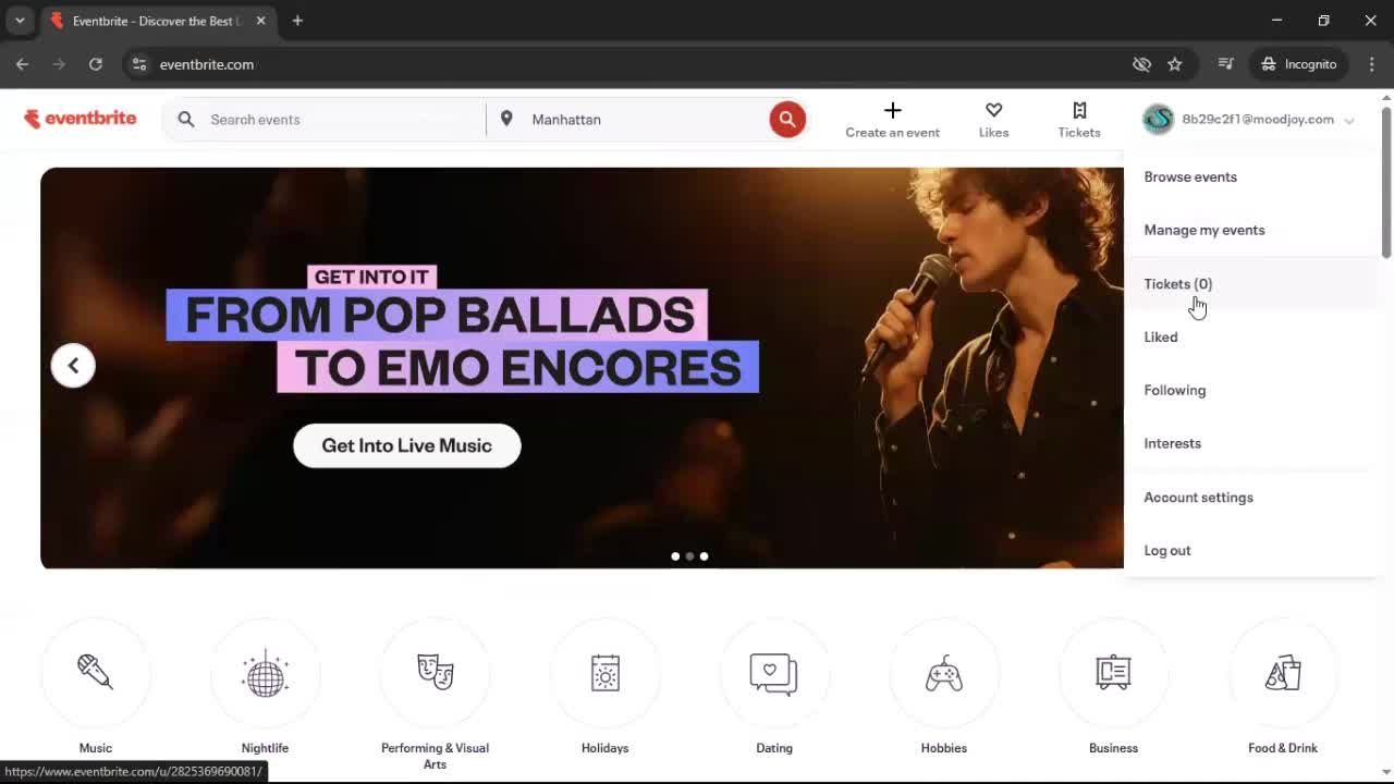General browsing screenshot