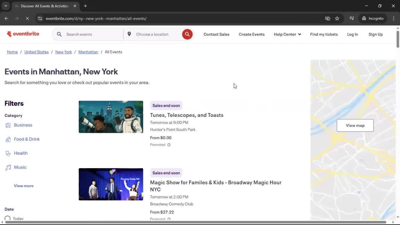 General browsing screenshot