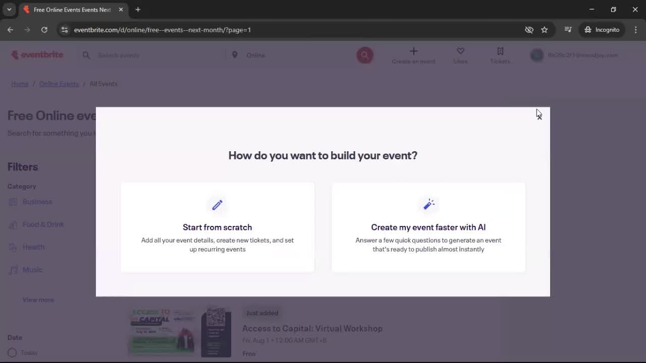 General browsing screenshot