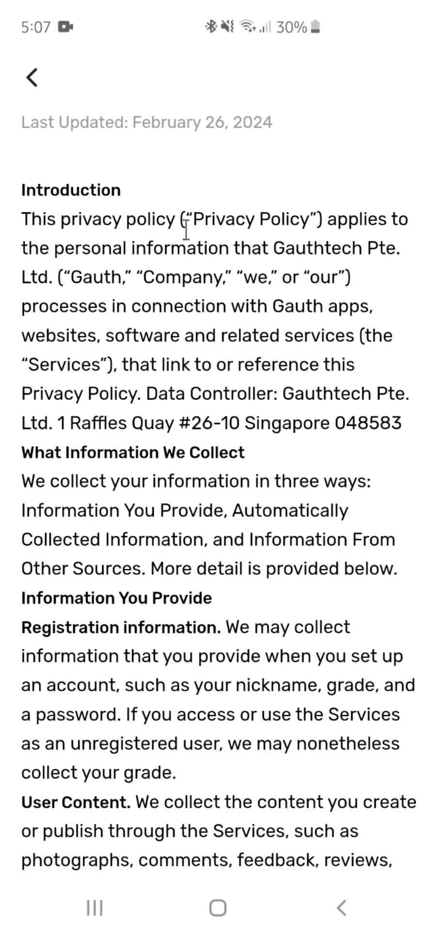 General browsing screenshot