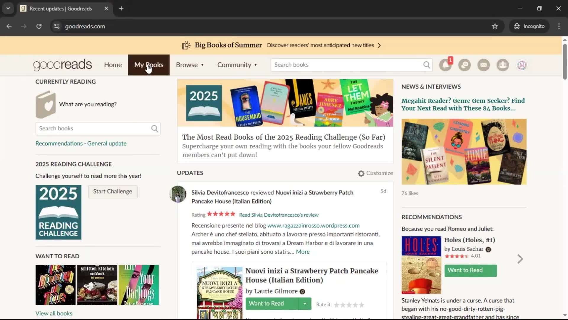 General browsing screenshot