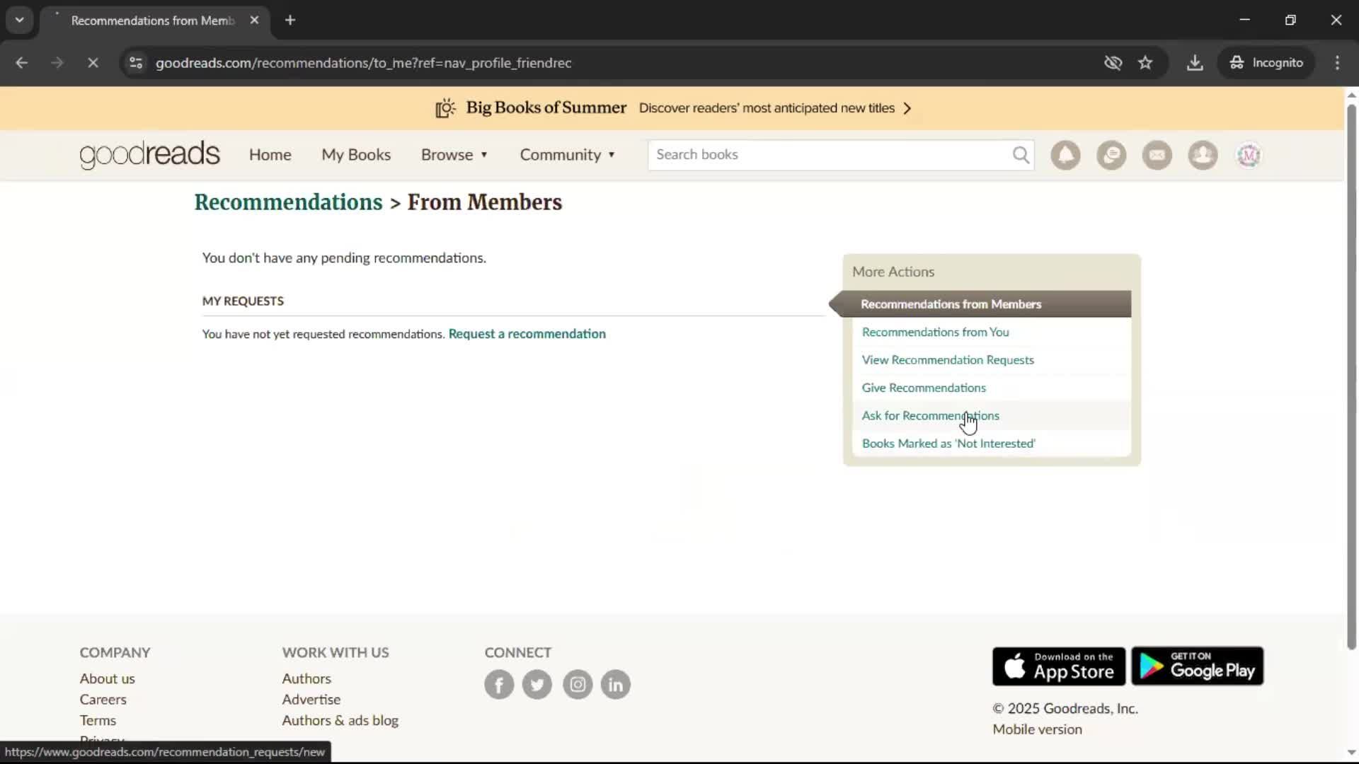 General browsing screenshot