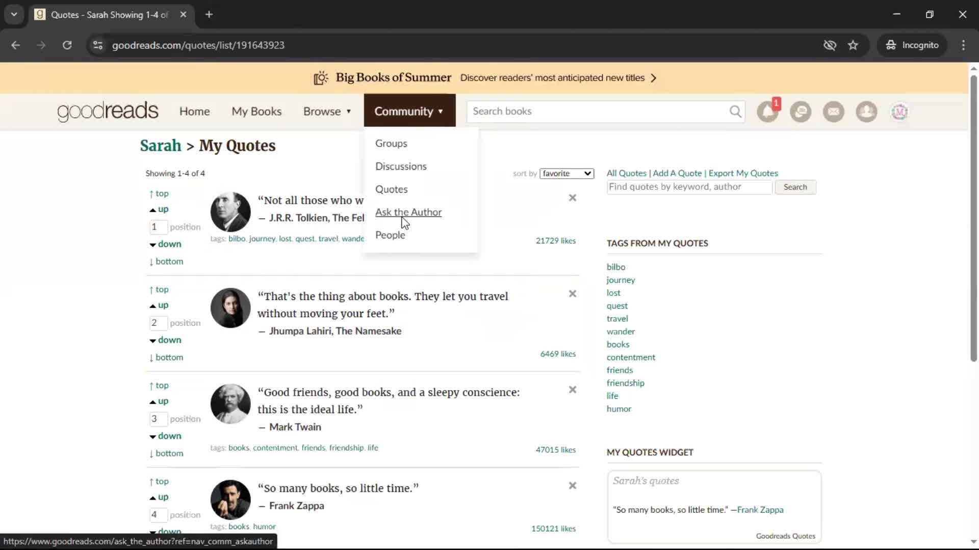 General browsing screenshot