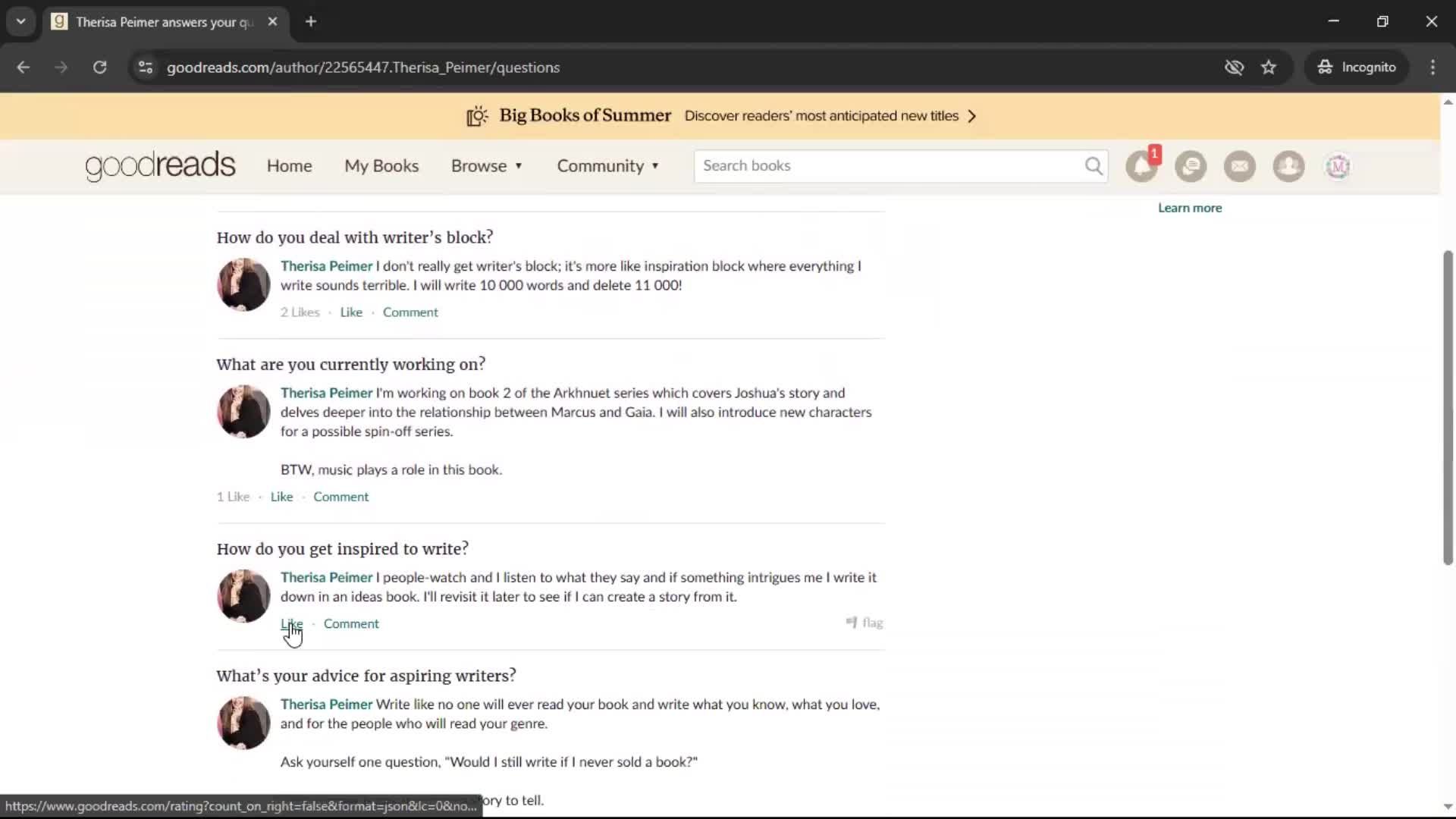 General browsing screenshot