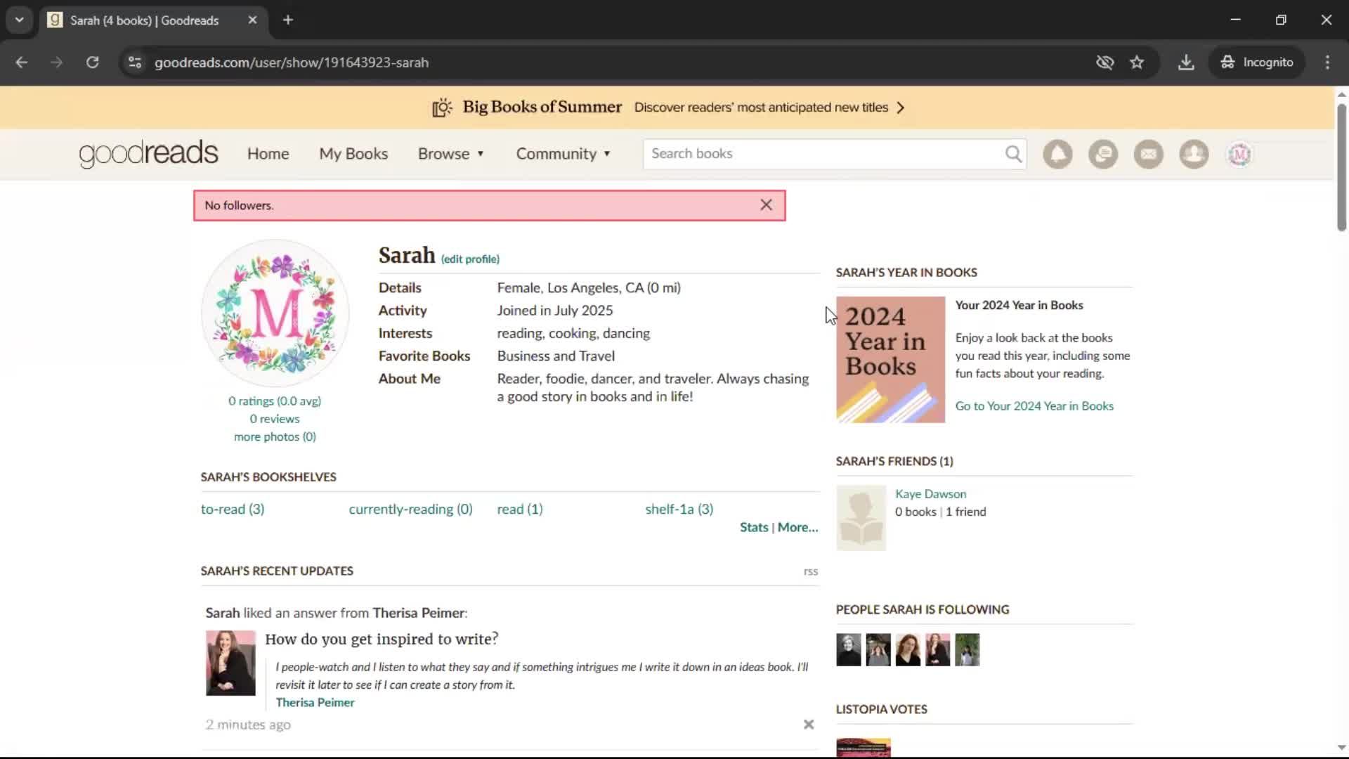 General browsing screenshot