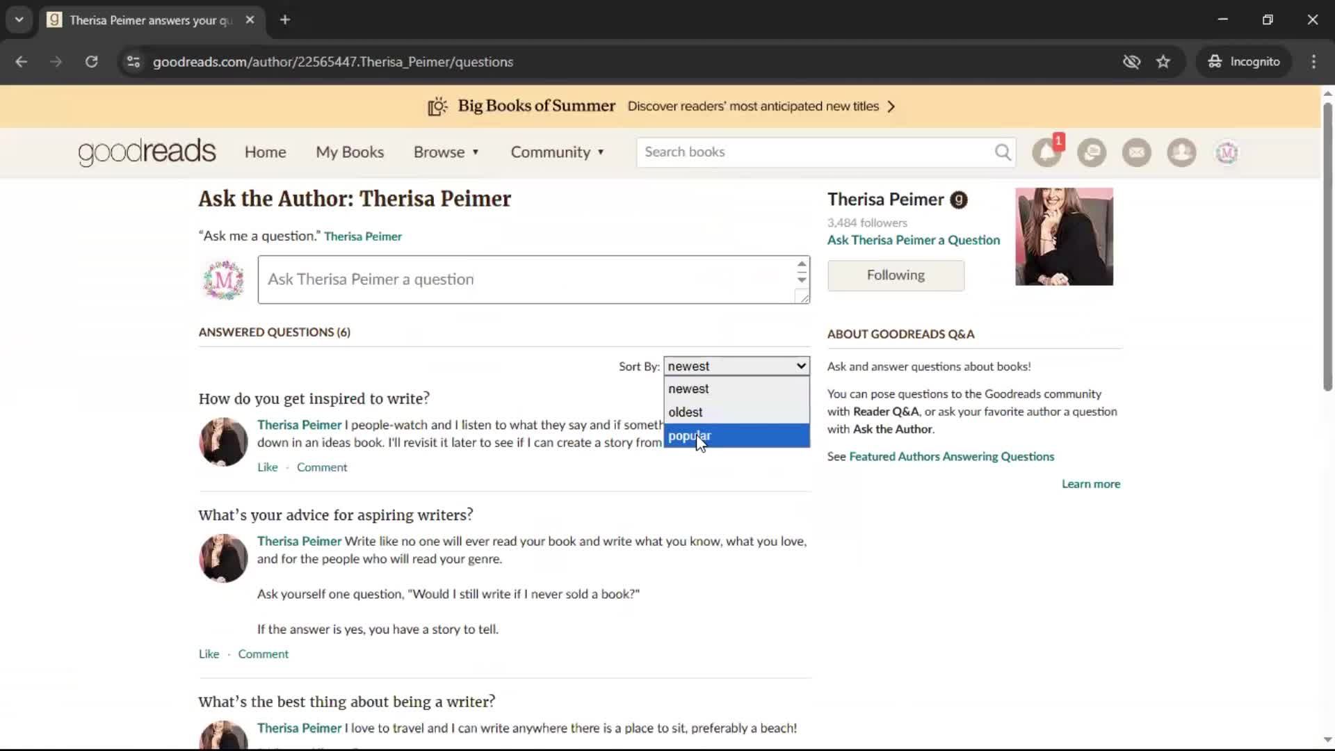 General browsing screenshot