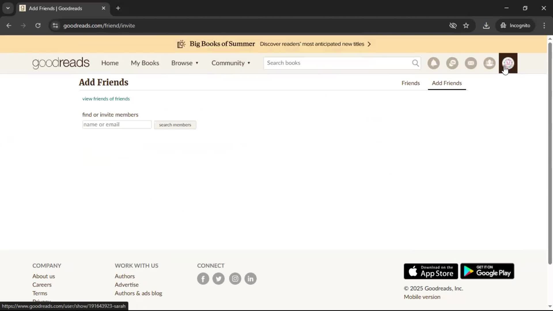General browsing screenshot