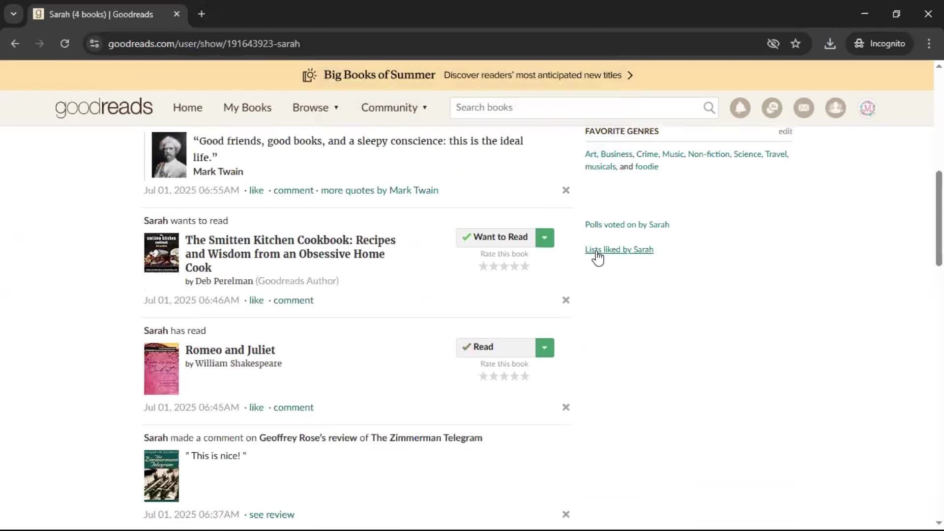 General browsing screenshot