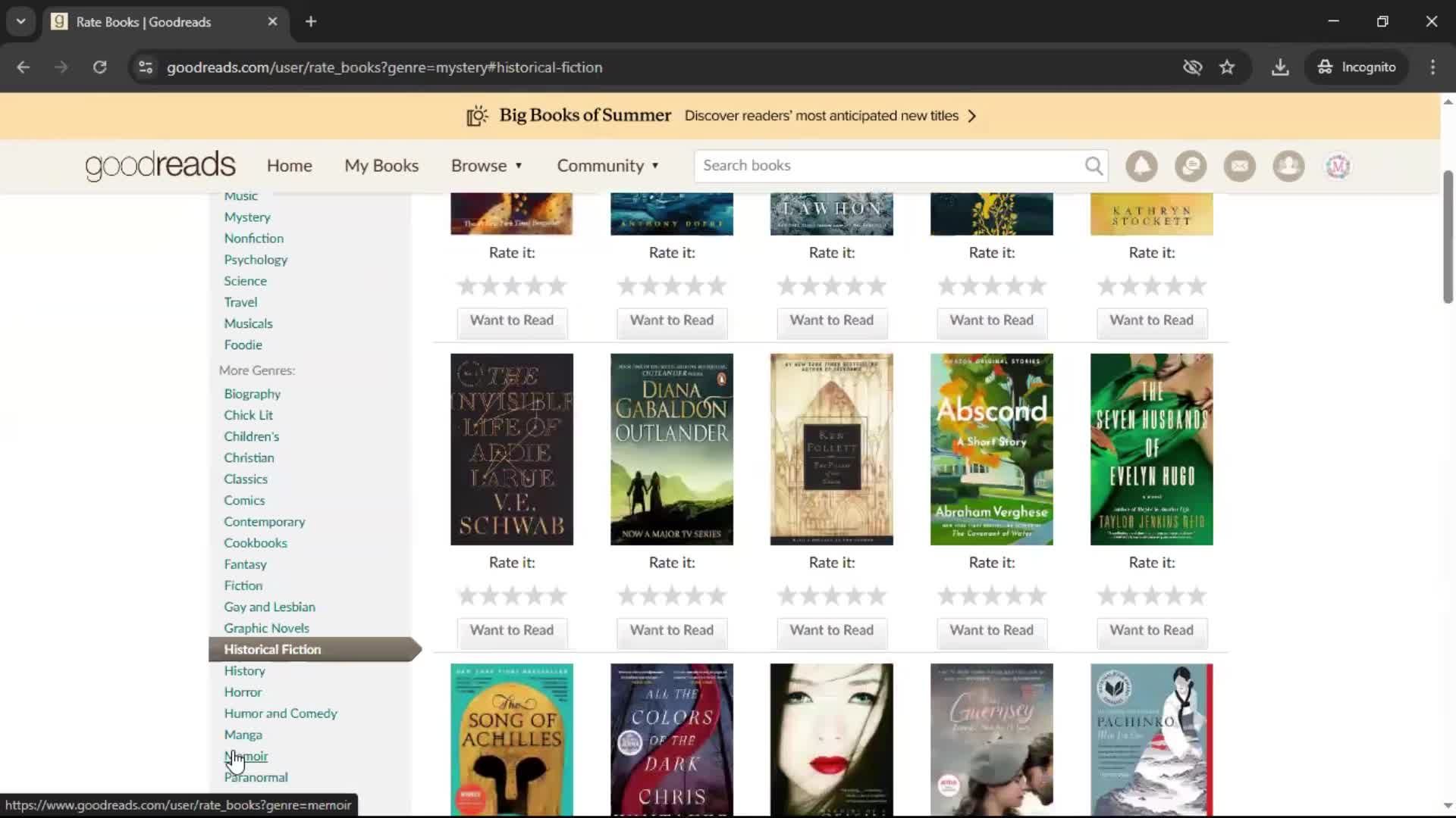 General browsing screenshot
