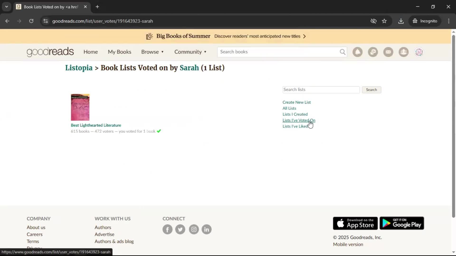 General browsing screenshot