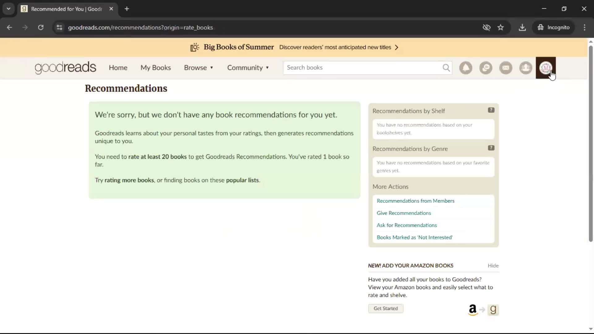 General browsing screenshot