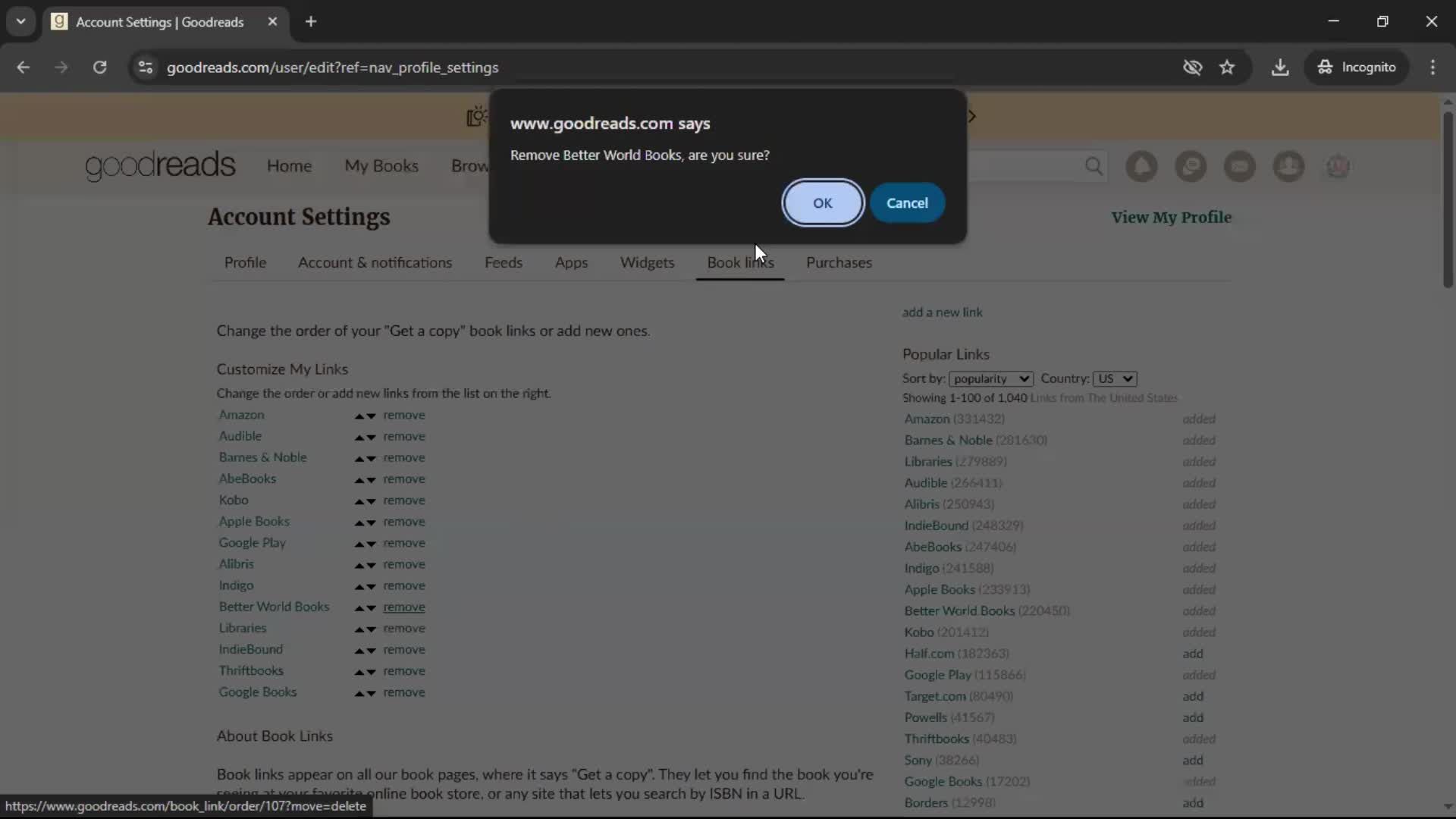 General browsing screenshot