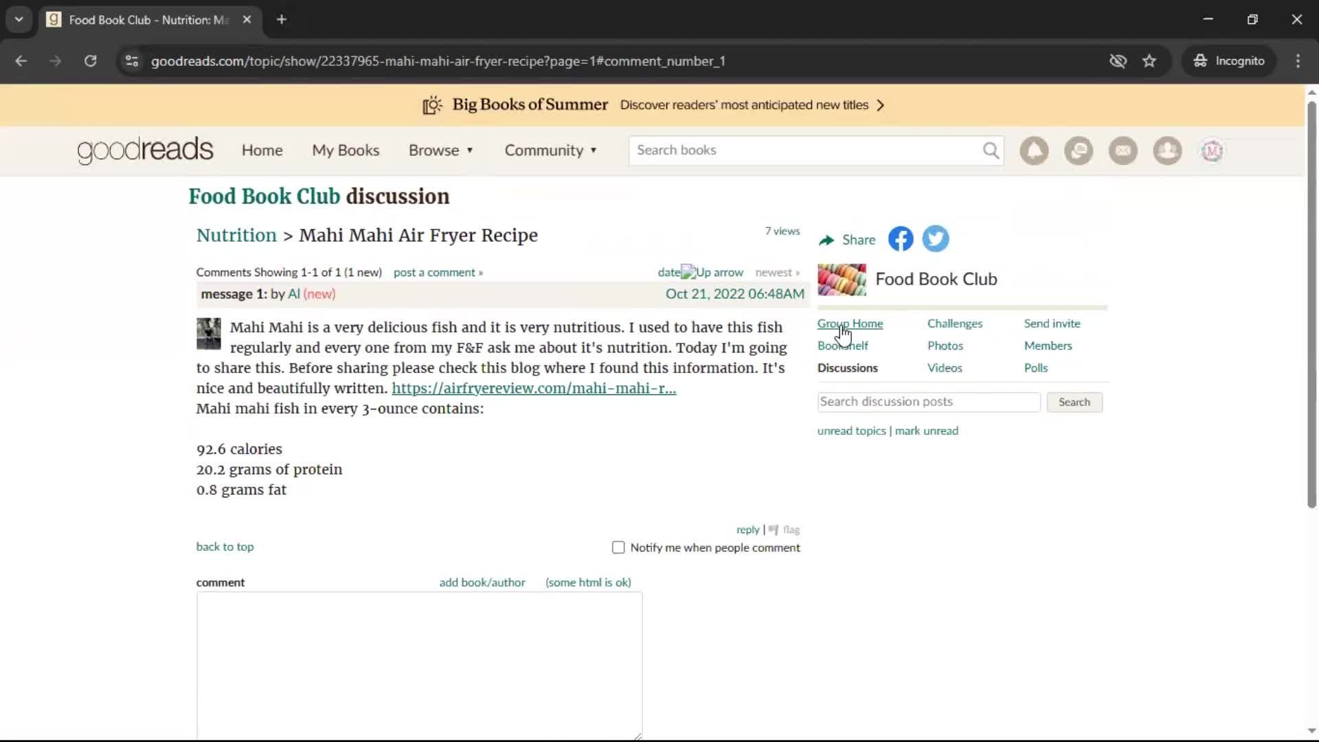 General browsing screenshot