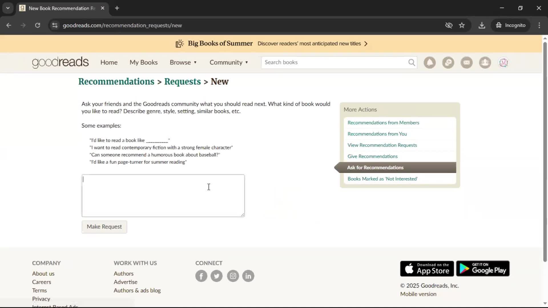 General browsing screenshot