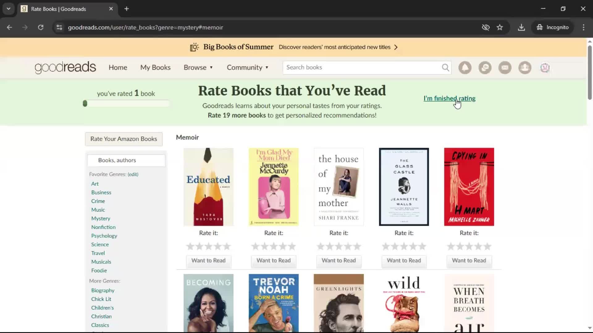 General browsing screenshot