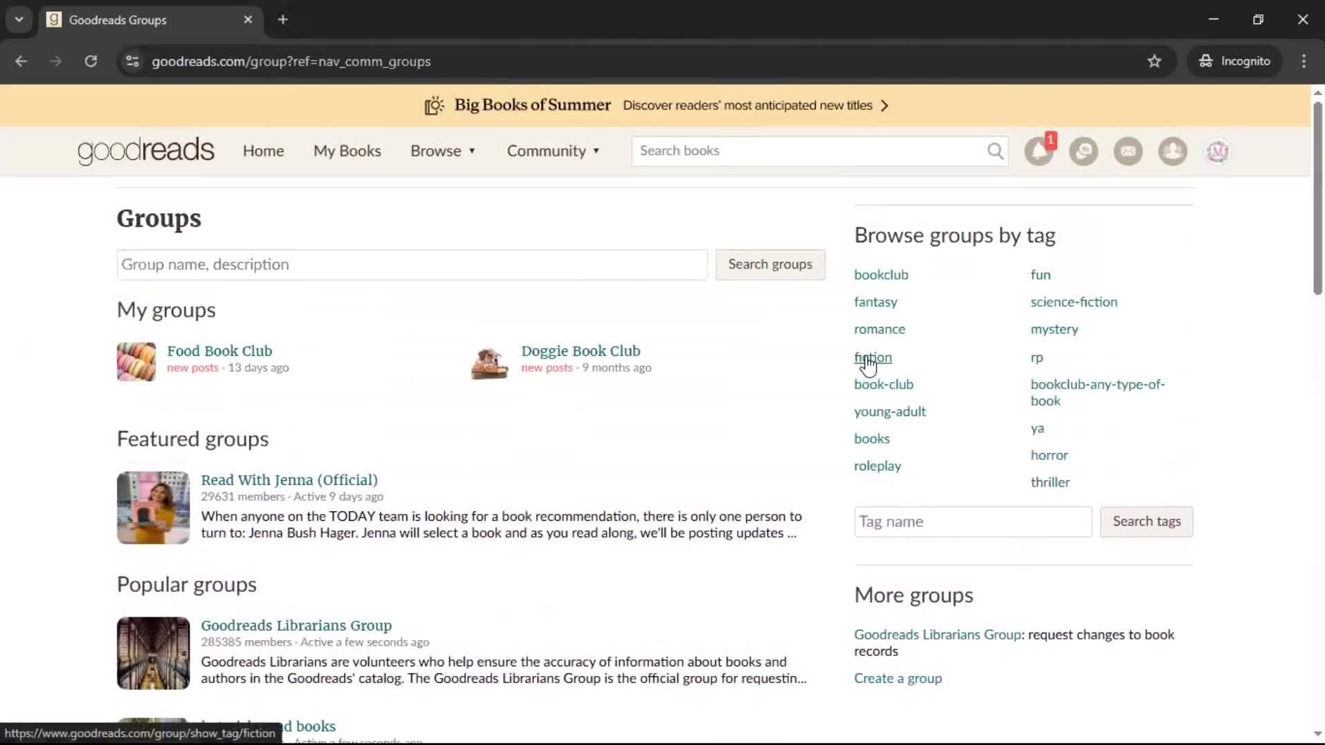General browsing screenshot
