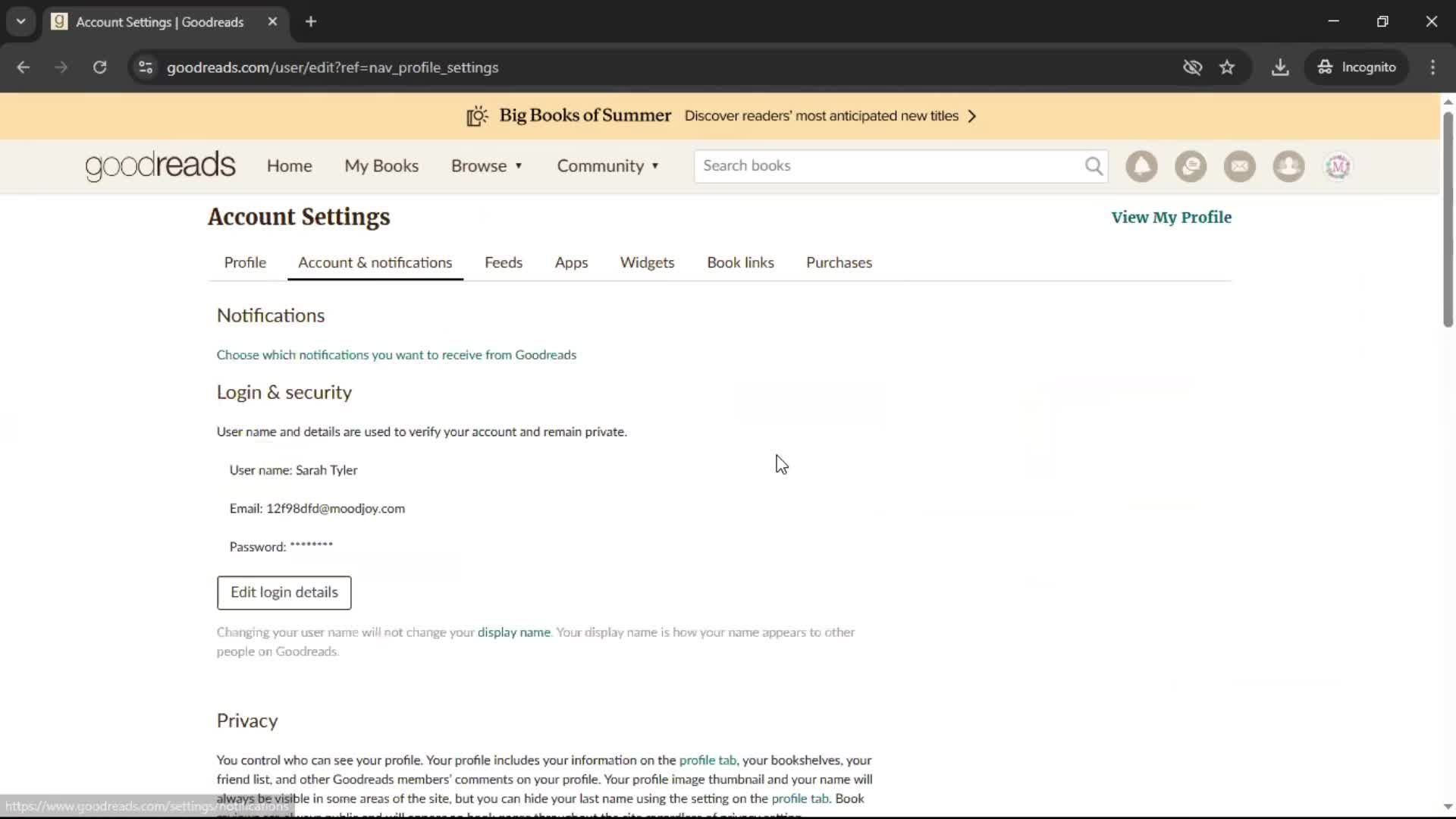 General browsing screenshot