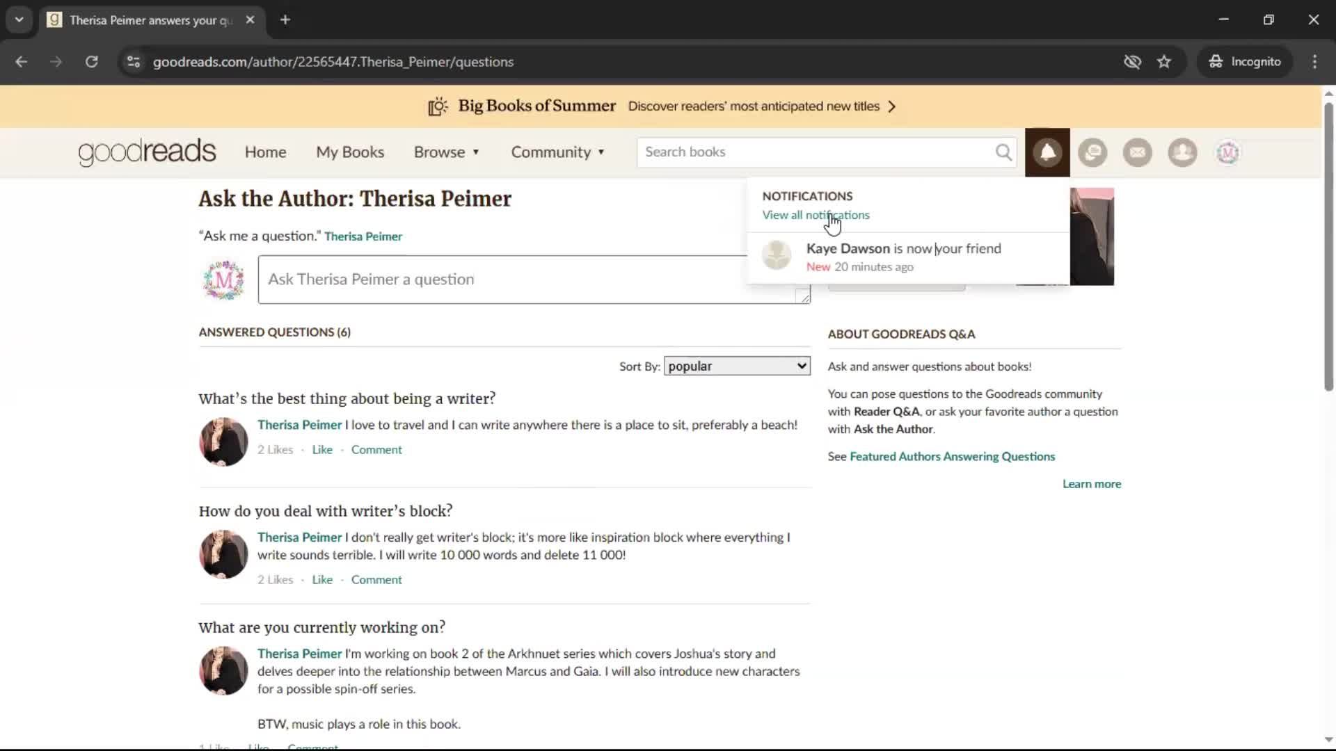 General browsing screenshot