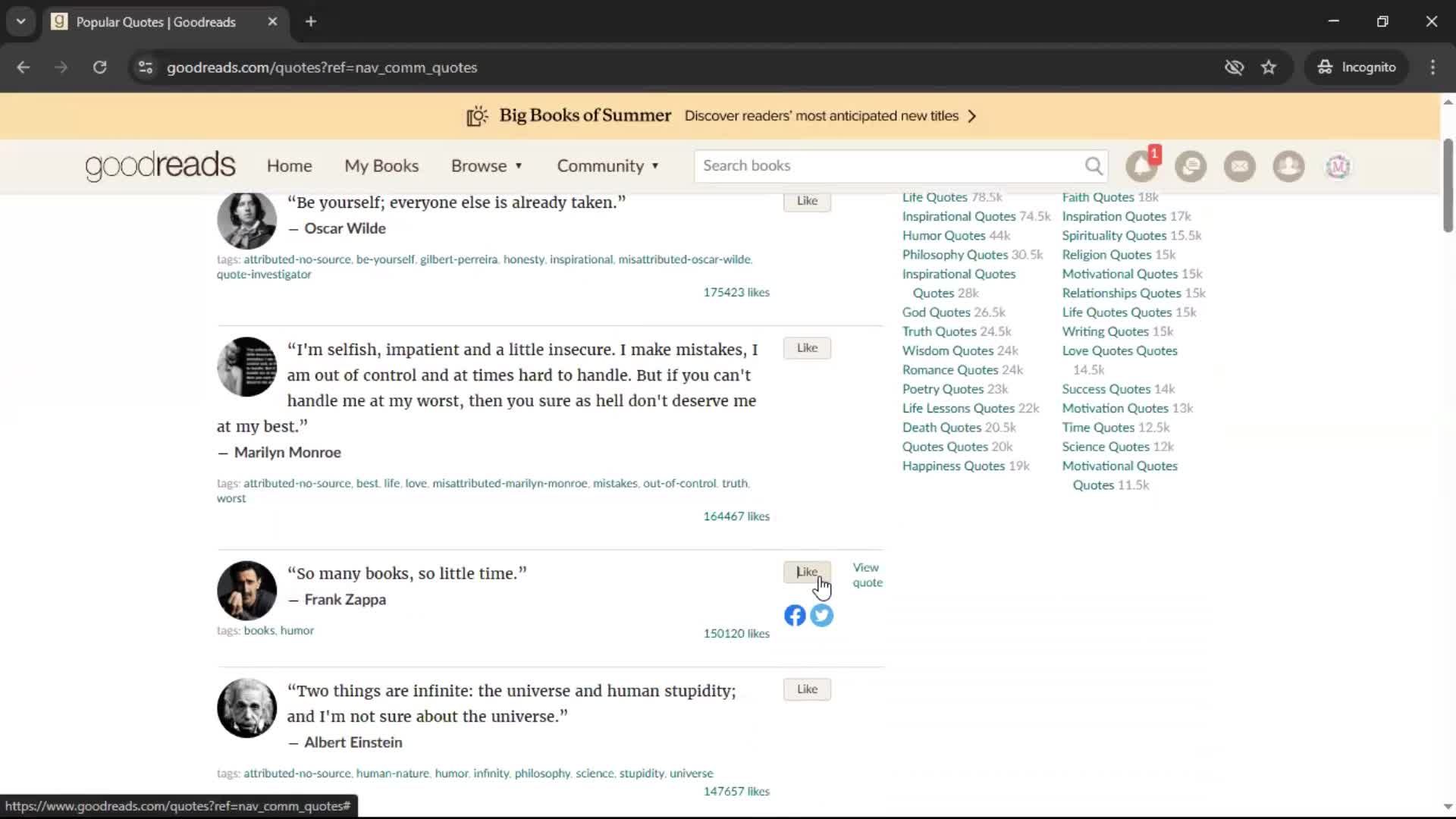 General browsing screenshot